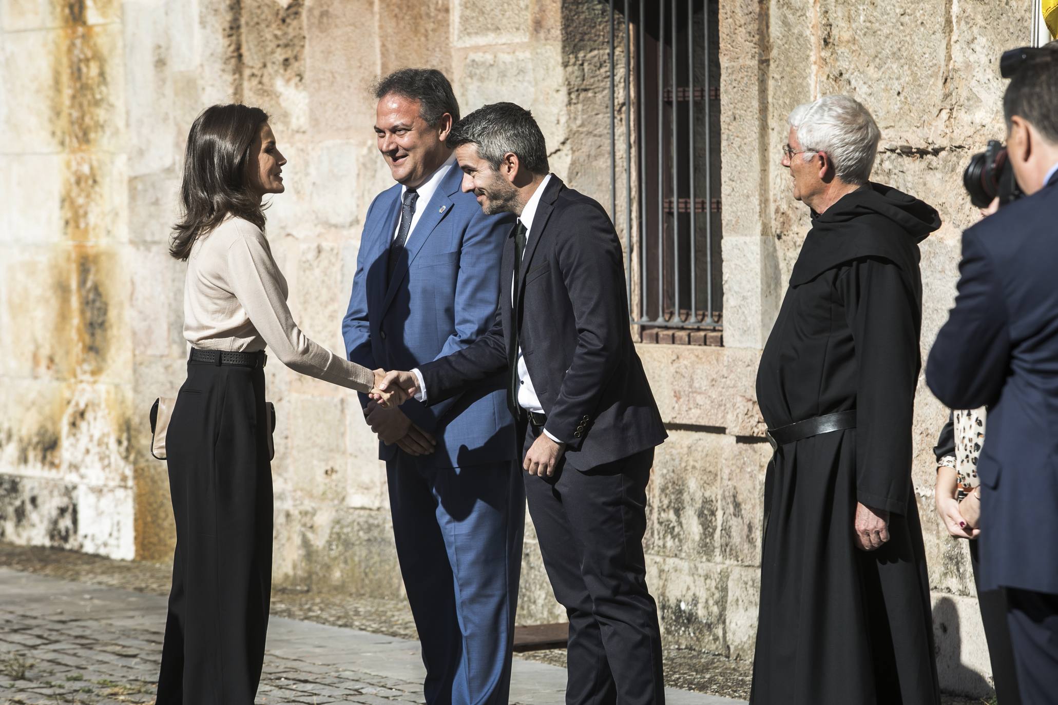 Fotos: Doña Letizia inaugura en San Millán el XIV Seminario Internacional de Lengua y Periodismo