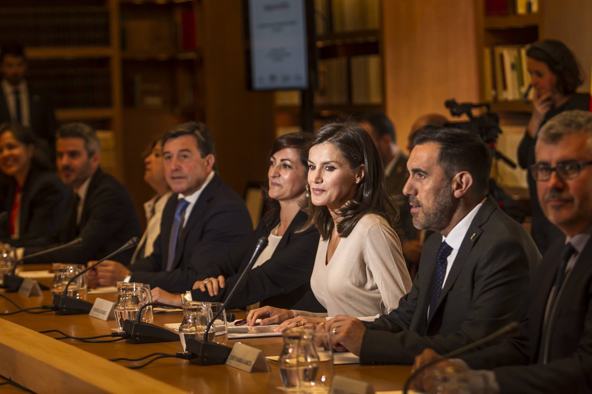 Fotos: Doña Letizia inaugura en San Millán el XIV Seminario Internacional de Lengua y Periodismo