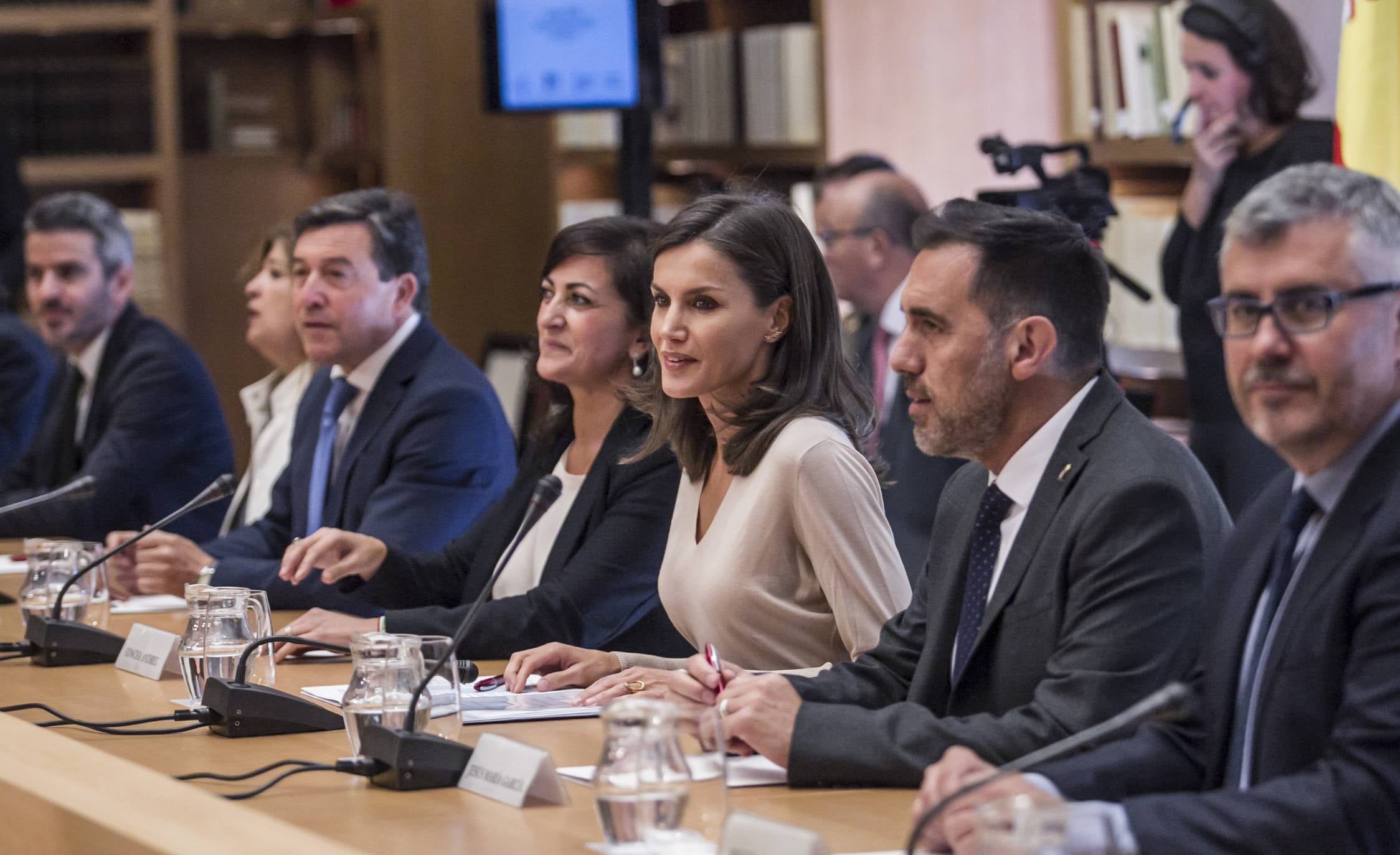 Fotos: Doña Letizia inaugura en San Millán el XIV Seminario Internacional de Lengua y Periodismo