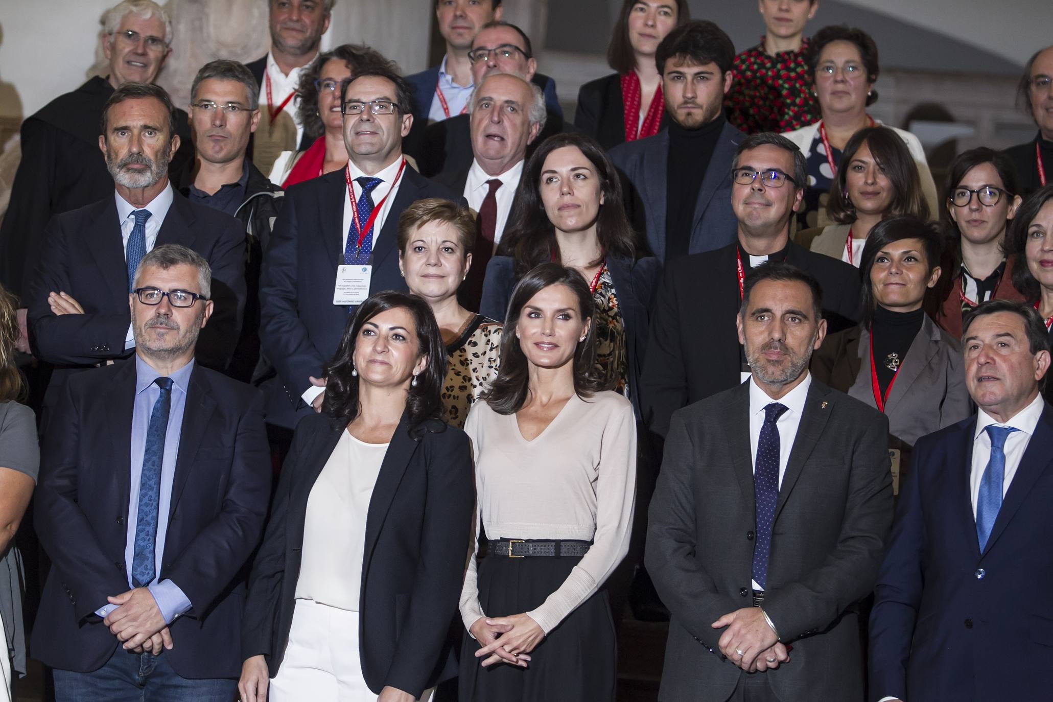 Fotos: Doña Letizia inaugura en San Millán el XIV Seminario Internacional de Lengua y Periodismo