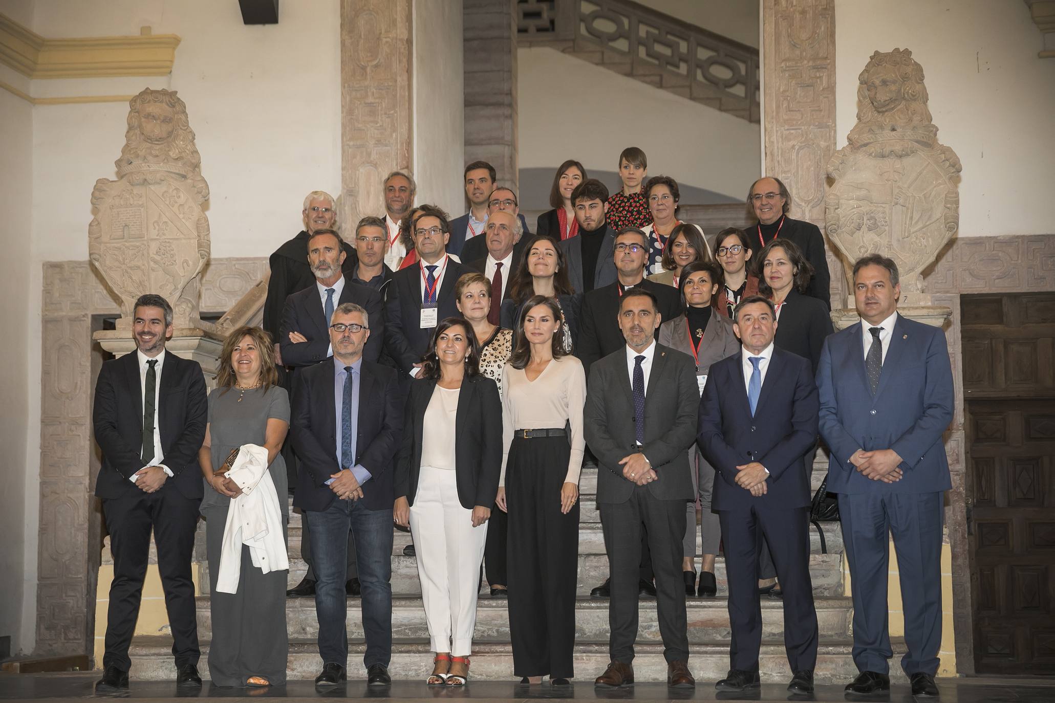 Fotos: Doña Letizia inaugura en San Millán el XIV Seminario Internacional de Lengua y Periodismo