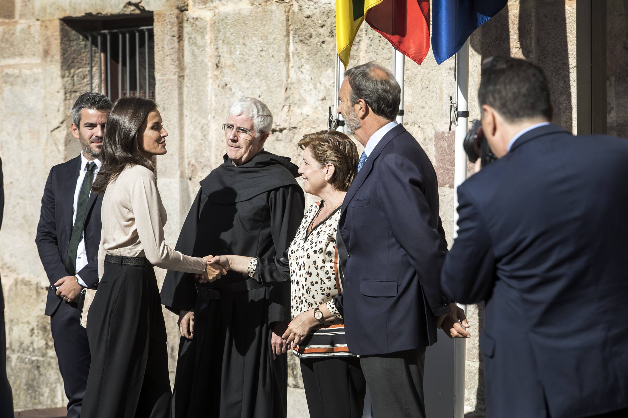 Fotos: Doña Letizia inaugura en San Millán el XIV Seminario Internacional de Lengua y Periodismo