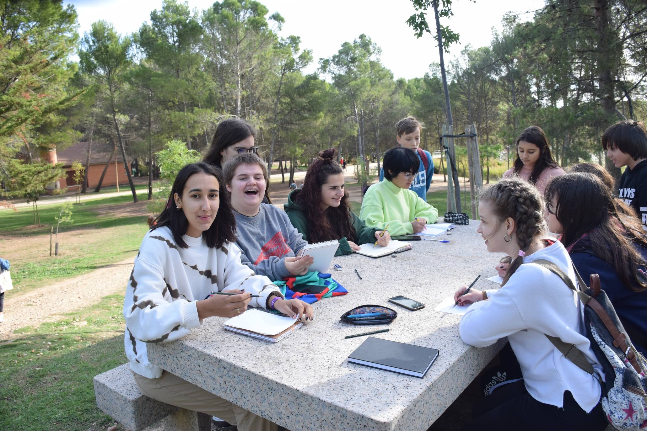 Talleres del IES Batalla de Clavijo en La Grajera