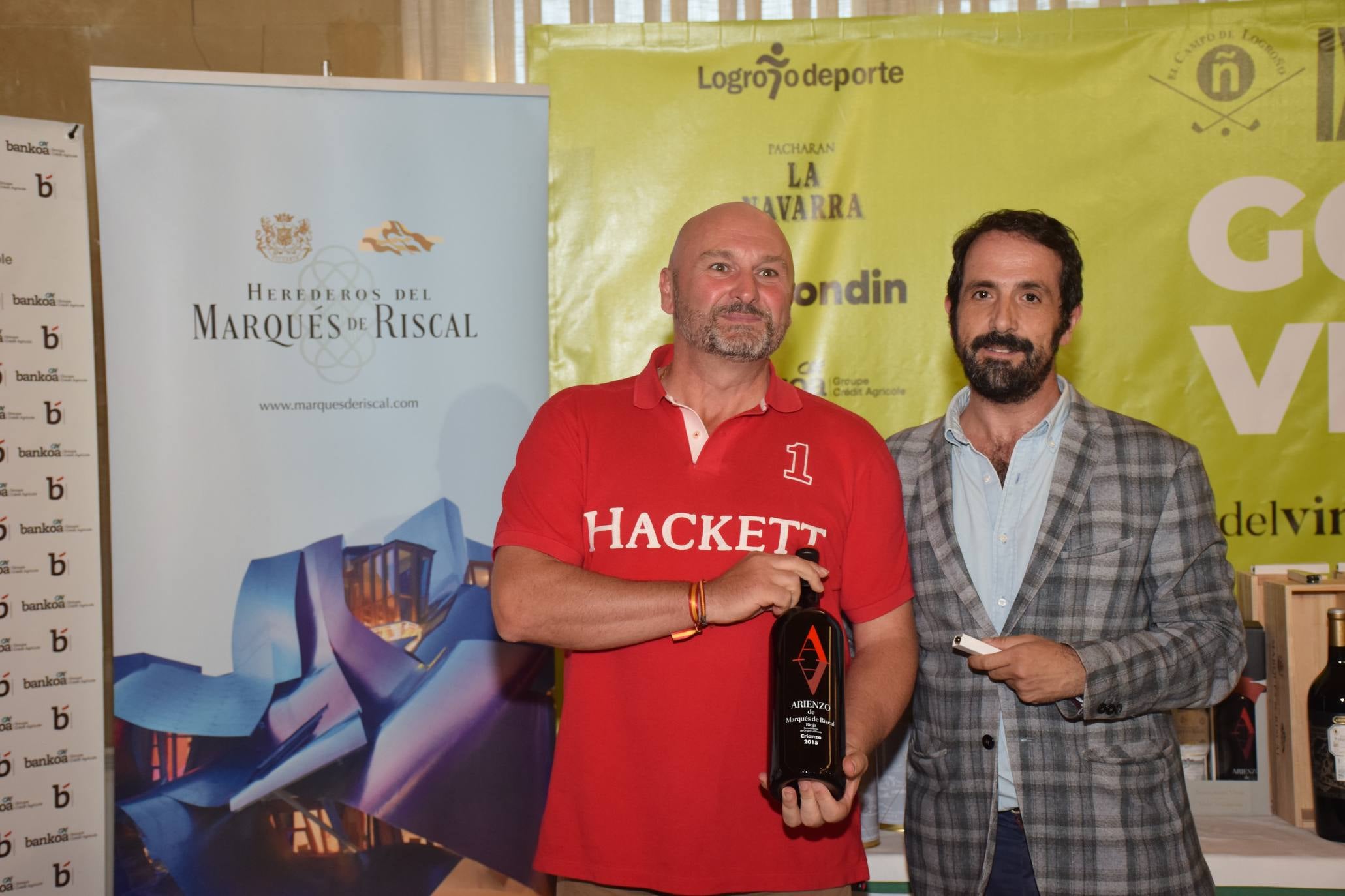 Entrega de premios del Torneo Marqués de Riscal, de la Liga de Golf y Vino de lomejordelvinoderioja.com. 