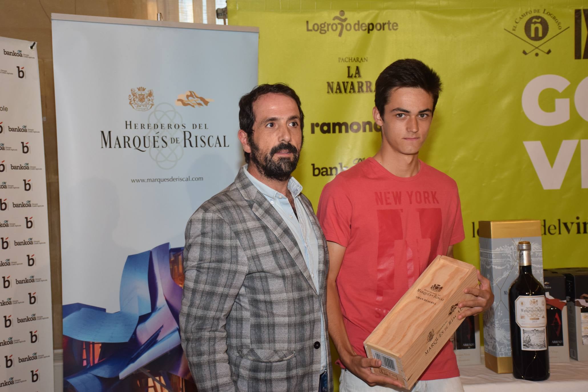 Entrega de premios del Torneo Marqués de Riscal, de la Liga de Golf y Vino de lomejordelvinoderioja.com. 