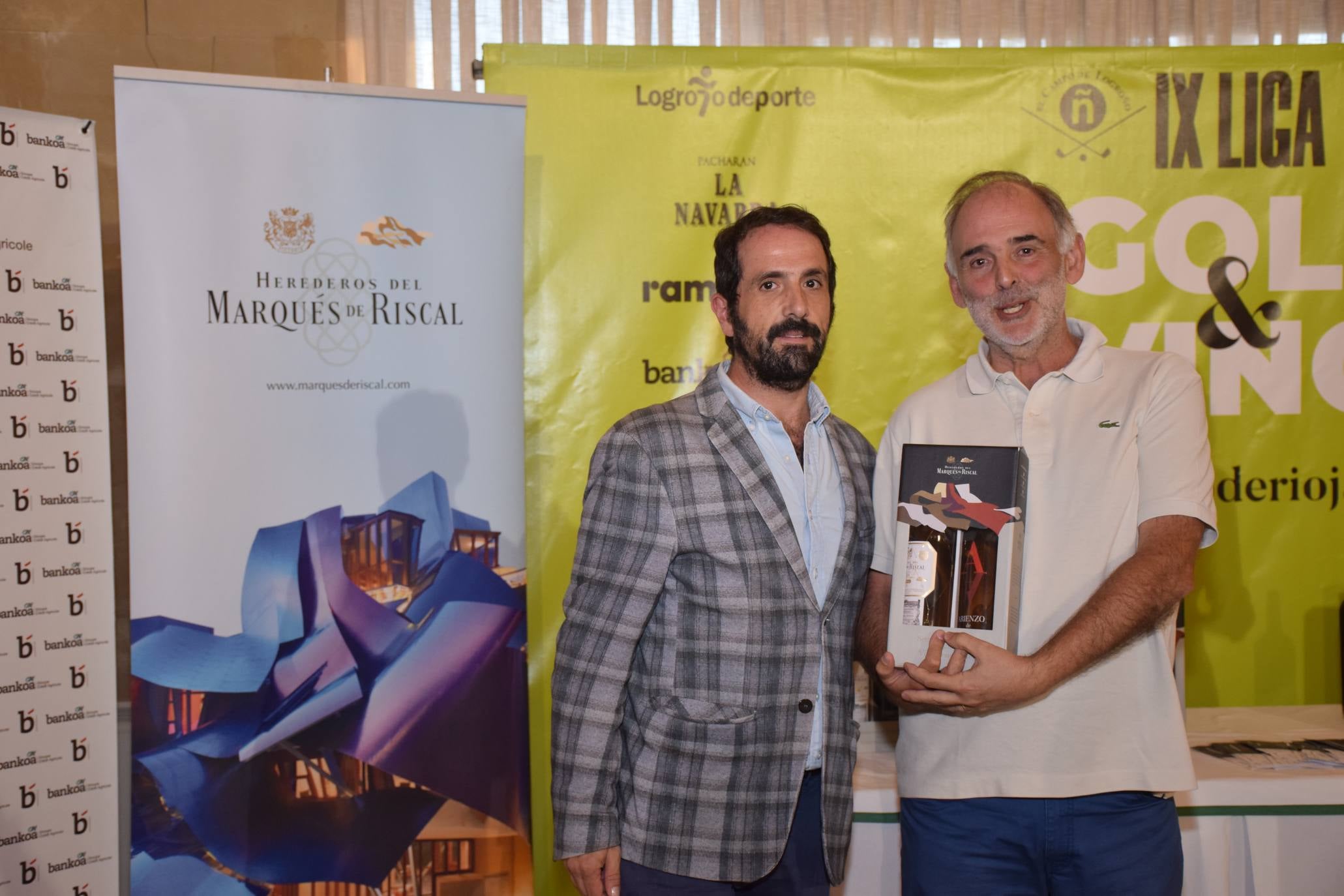 Entrega de premios del Torneo Marqués de Riscal, de la Liga de Golf y Vino de lomejordelvinoderioja.com. 