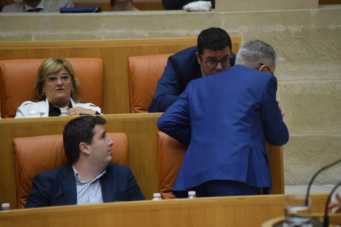 Sesión plenaria en el Parlamento de La Rioja. 