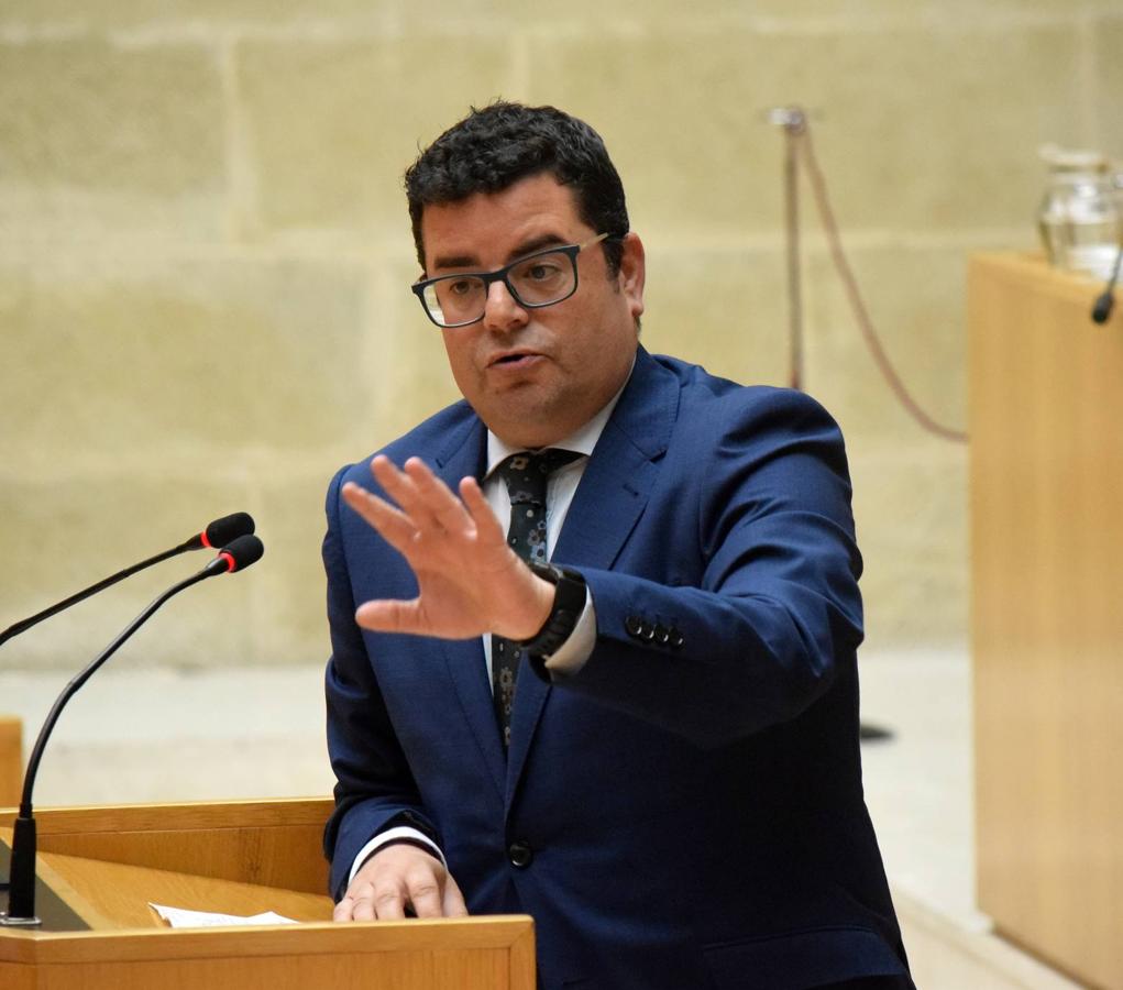 Sesión plenaria en el Parlamento de La Rioja. 