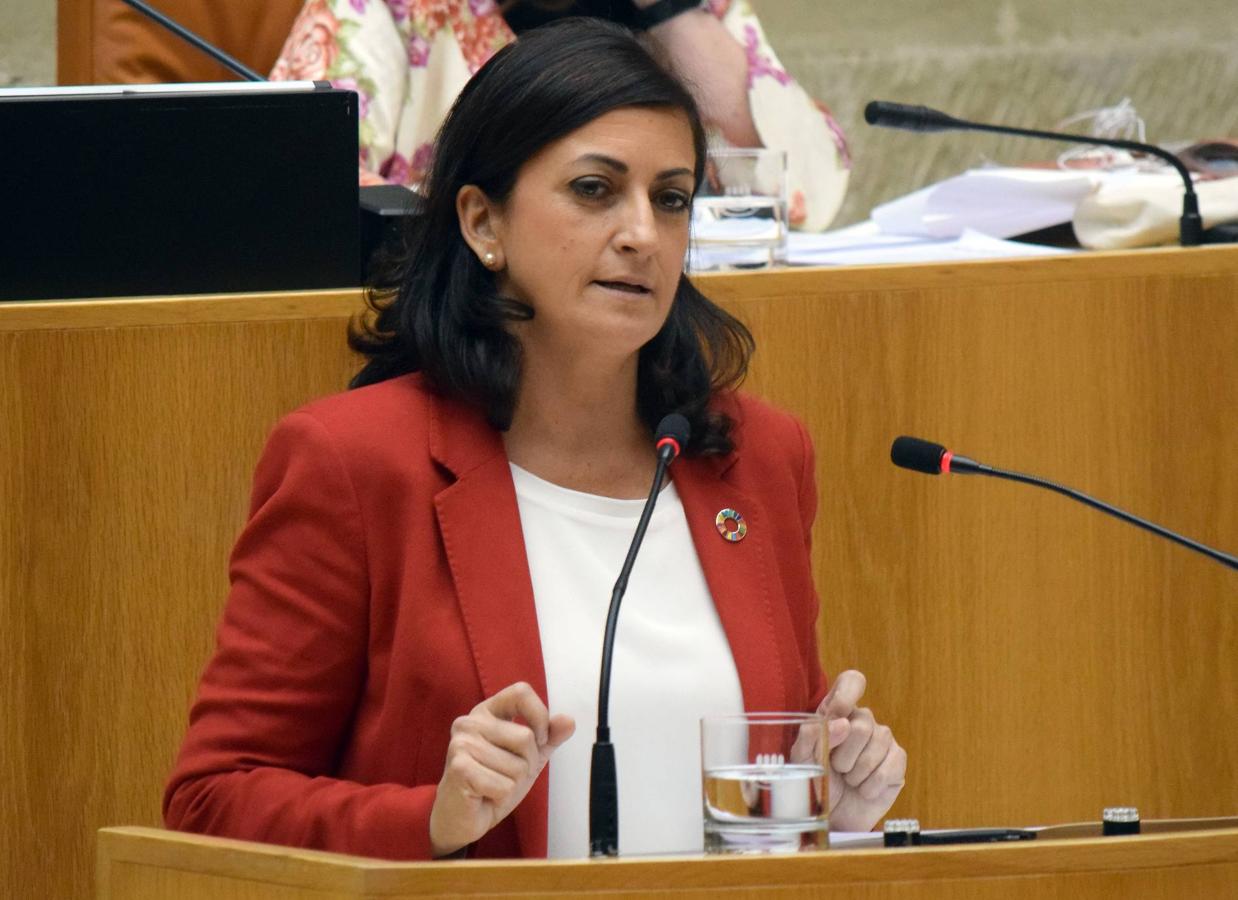 Sesión plenaria en el Parlamento de La Rioja. 