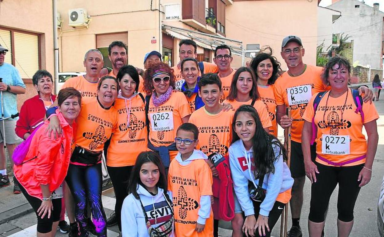 Una cuadrilla antes de iniciar el recorrido.