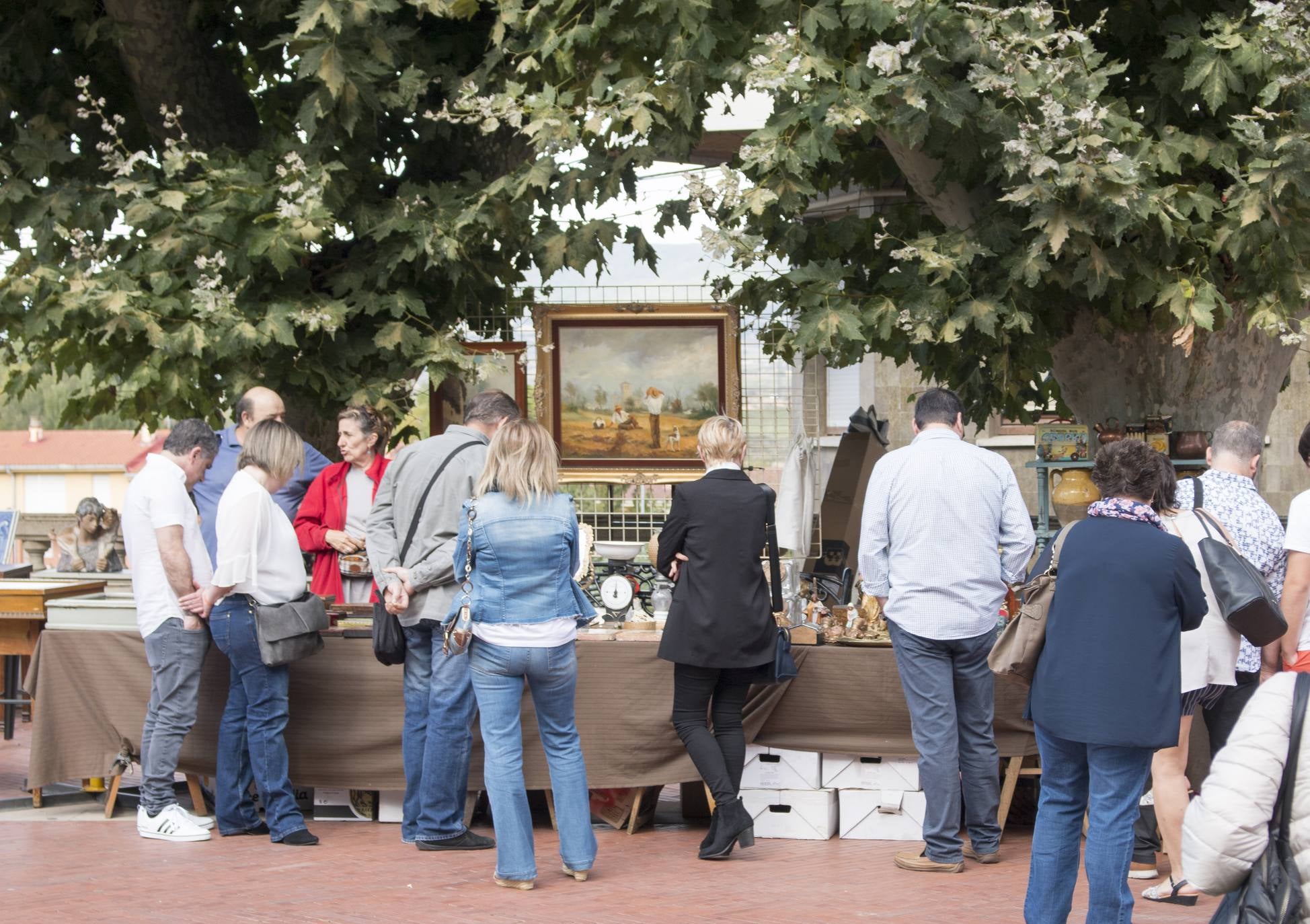 Una veintena de anticuarios ha participado en la iniciativa, que ha tenido lugar en los jardines de la Vega.