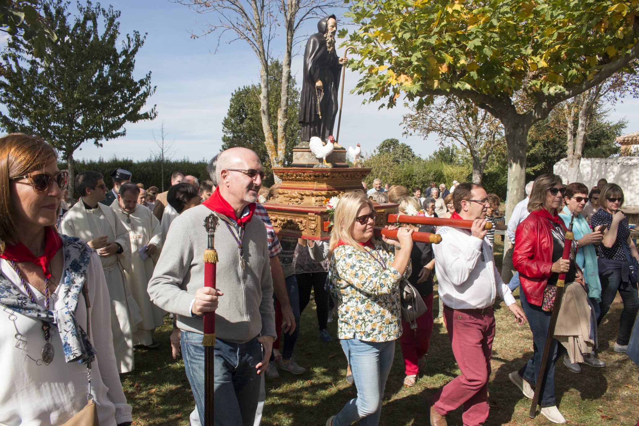 Los calceatenses han recordado hoy el milagro del peregrino ahorcado y del gallo y la gallina.