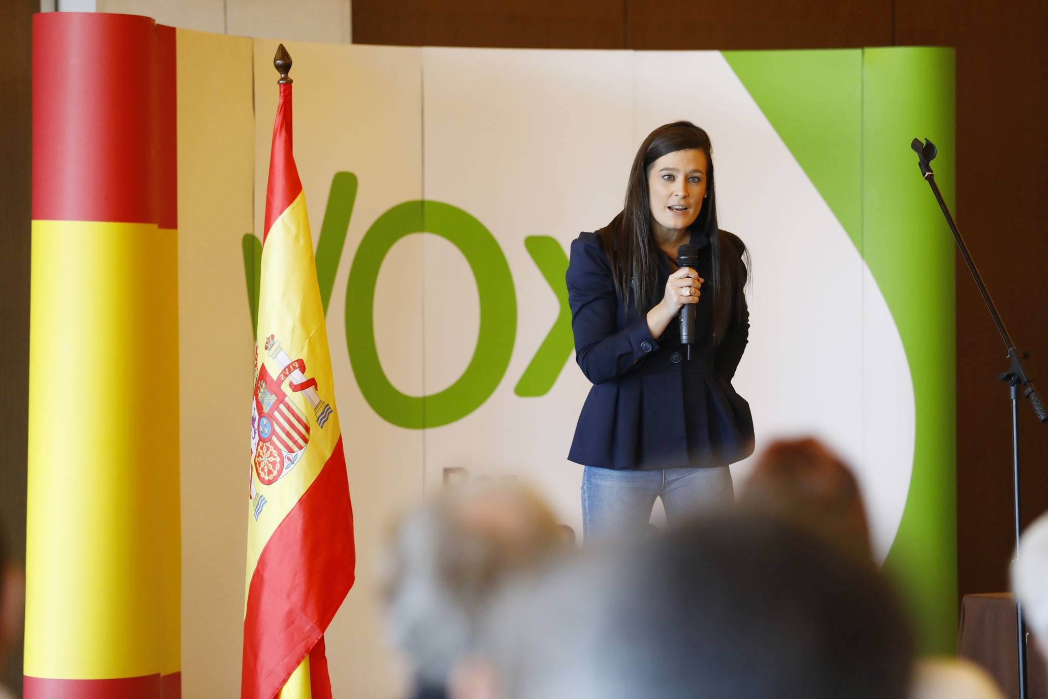 El secretario general de VOX ha intervenido en un acto público en la capital riojana. 