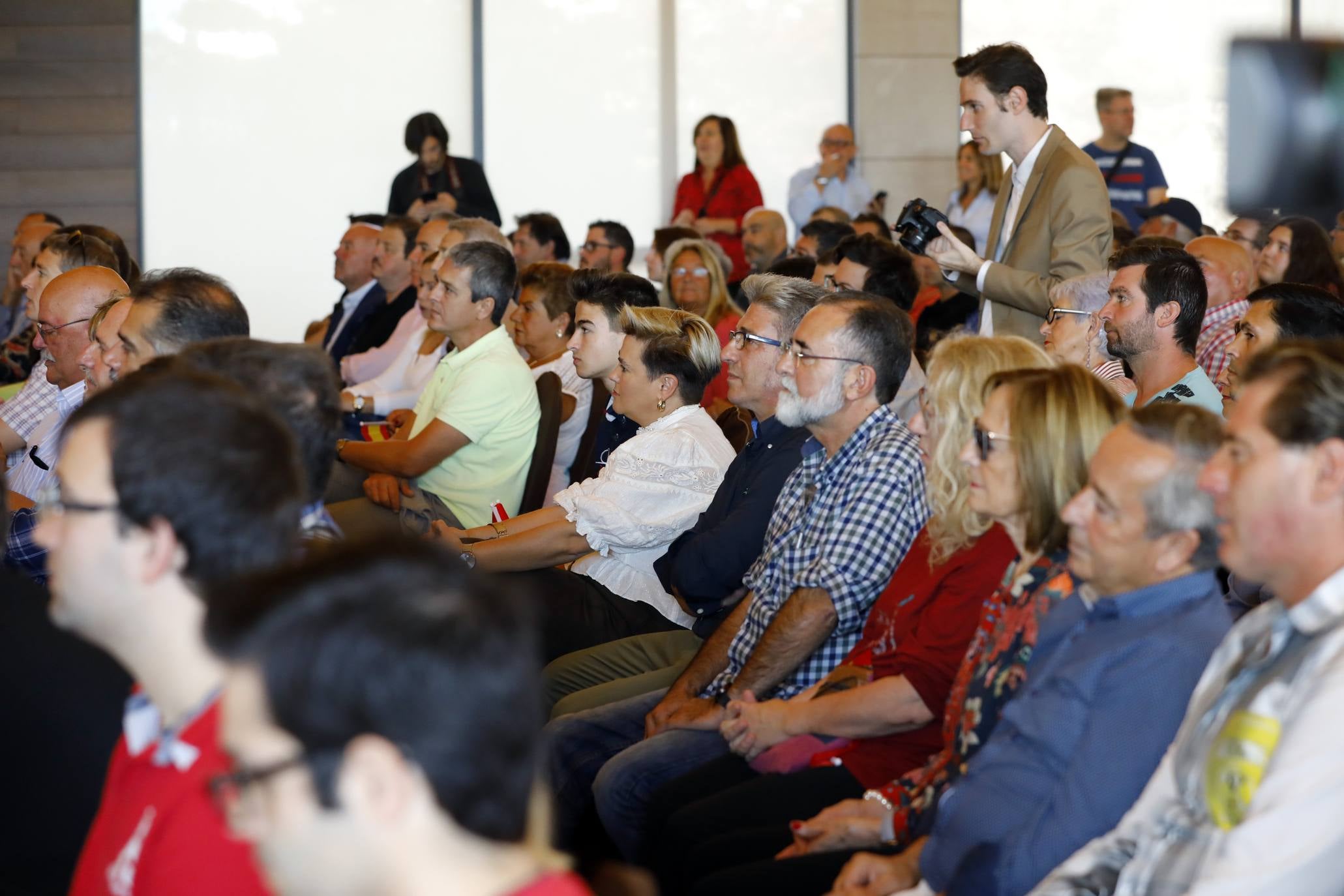 El secretario general de VOX ha intervenido en un acto público en la capital riojana. 