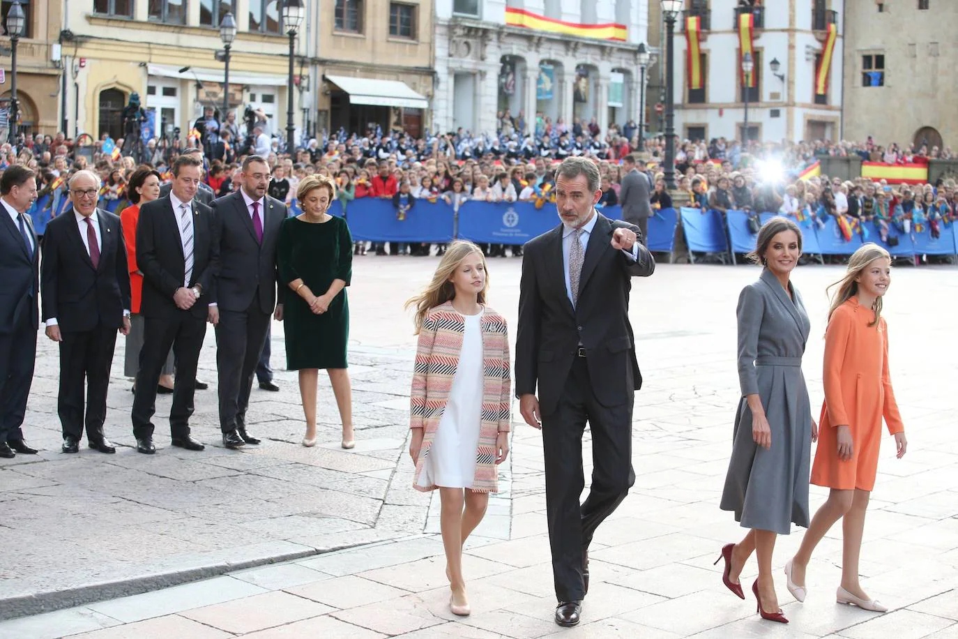 La Familia Real en Oviedo. 