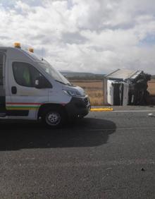 Imagen secundaria 2 - Un muerto y tres heridos en un accidente en la N-232, en Corera