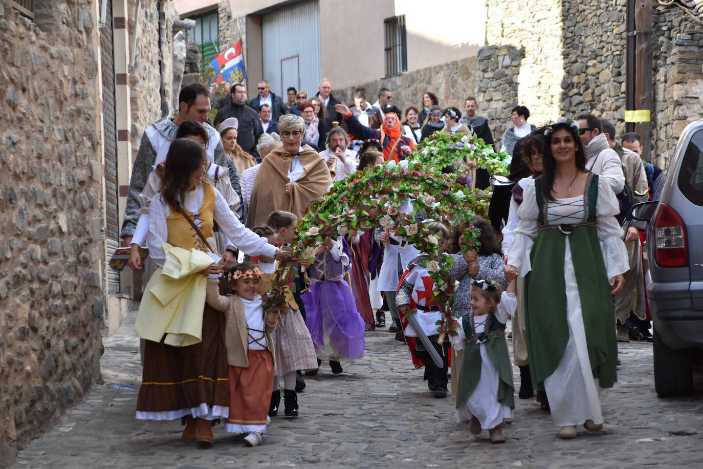 La inauguración de las XIV jornadas de artesanía medieval de Cornago, este sábado, fue un éxito