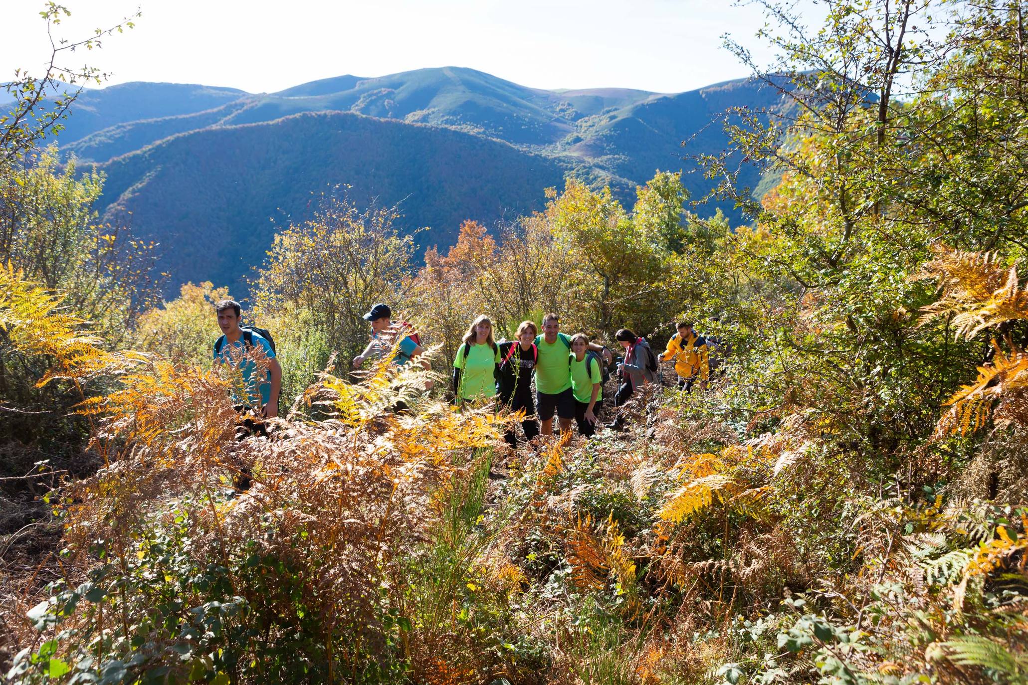 La marcha otoñal ha reunido a 450 senderistas 