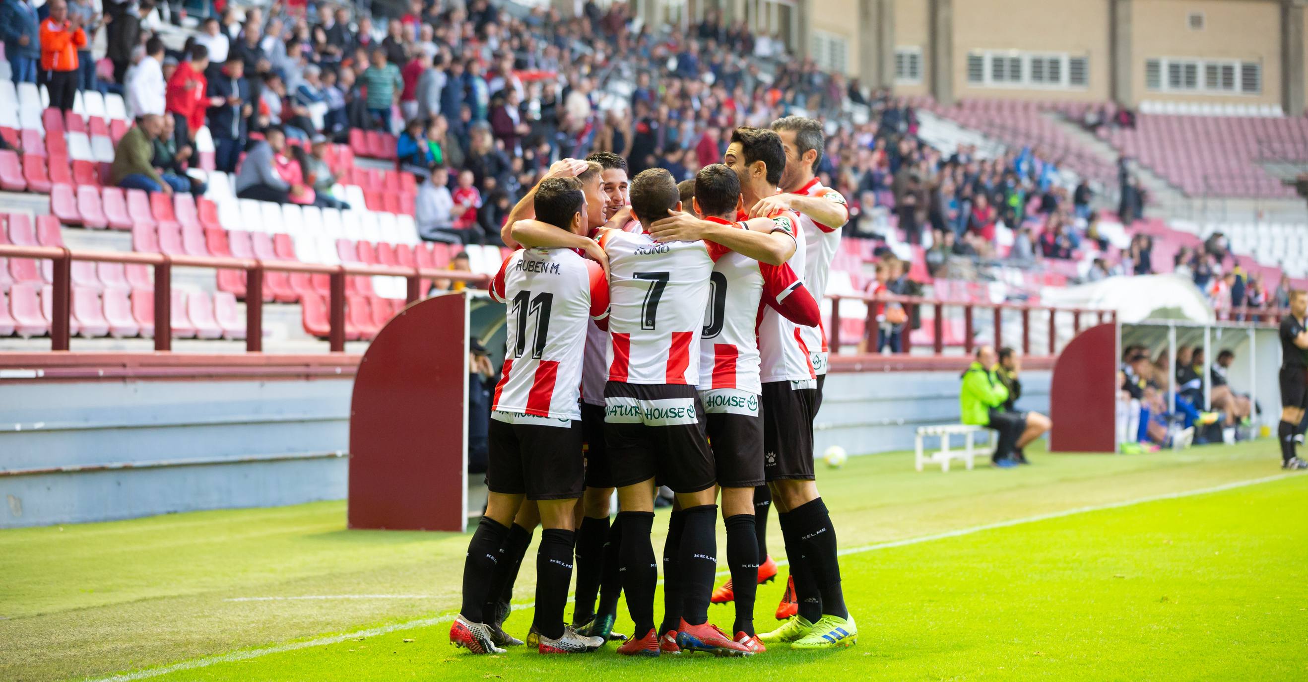 Los blanquirrojos han vencido al Real Unión en Las Gaunas. 