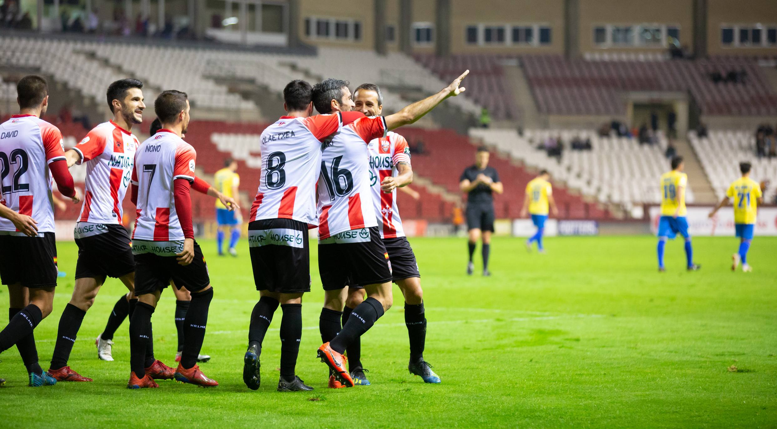 Los blanquirrojos han vencido al Real Unión en Las Gaunas. 