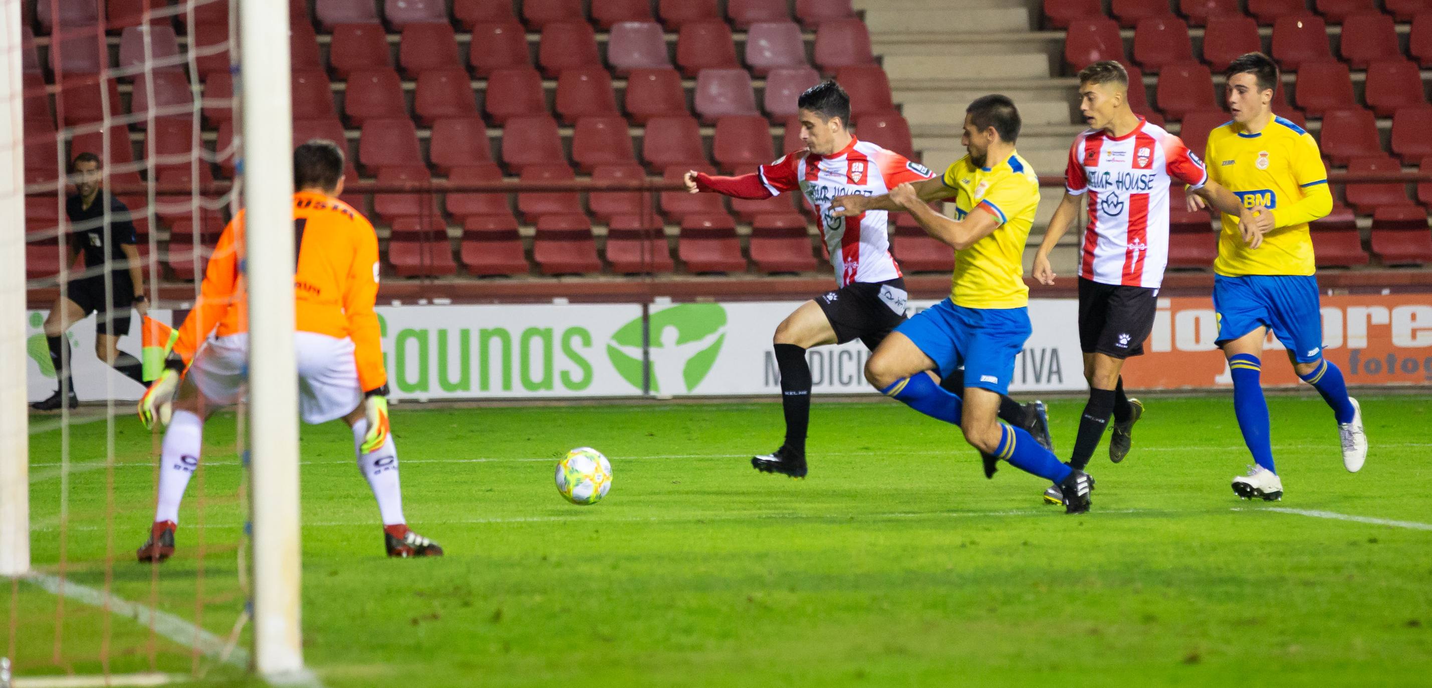 Los blanquirrojos han vencido al Real Unión en Las Gaunas. 