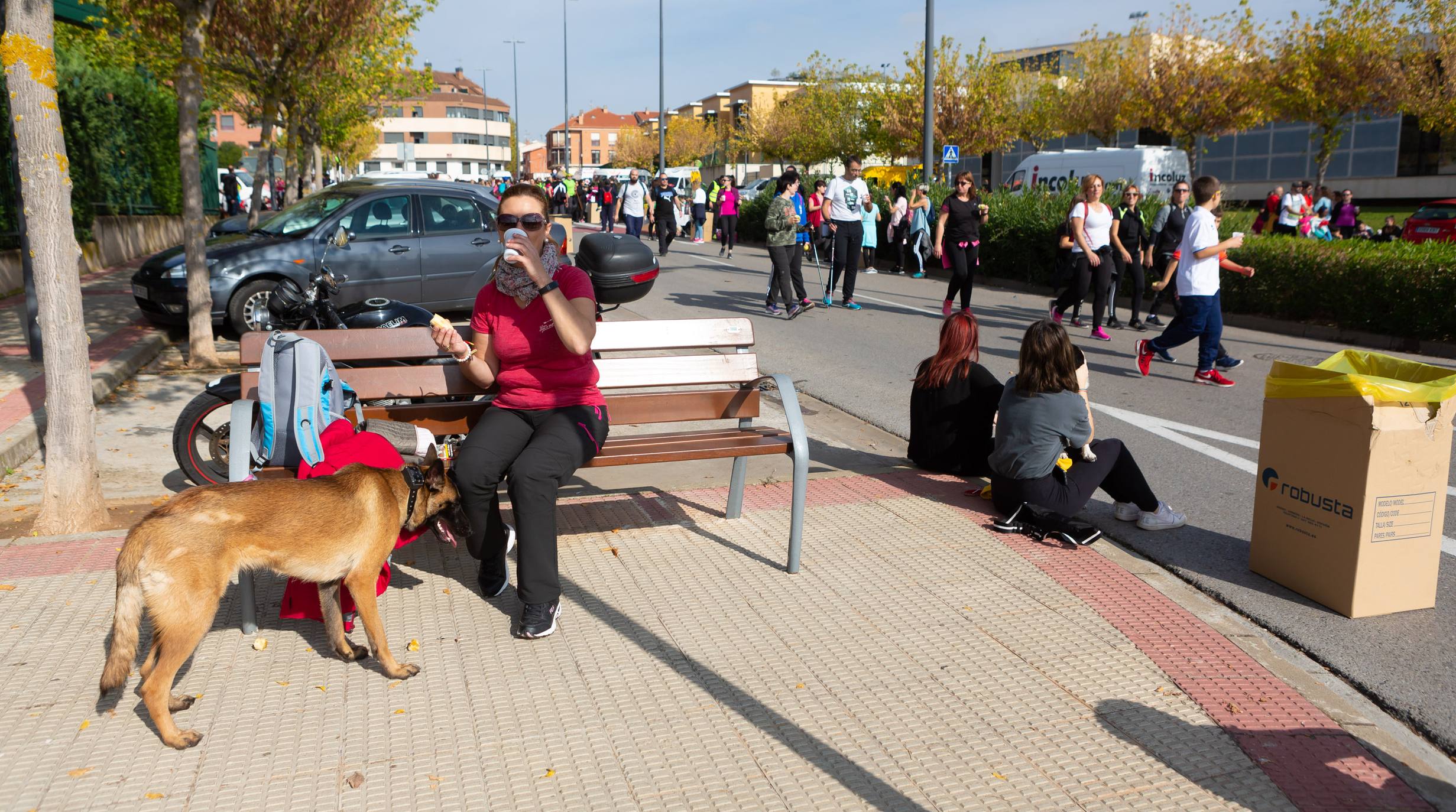 Los marchosos tienen que completar un recorrido llano de 19 kilómetros, desde la capital riojana hacia Villamediana de Iregua, Alberite y Lardero