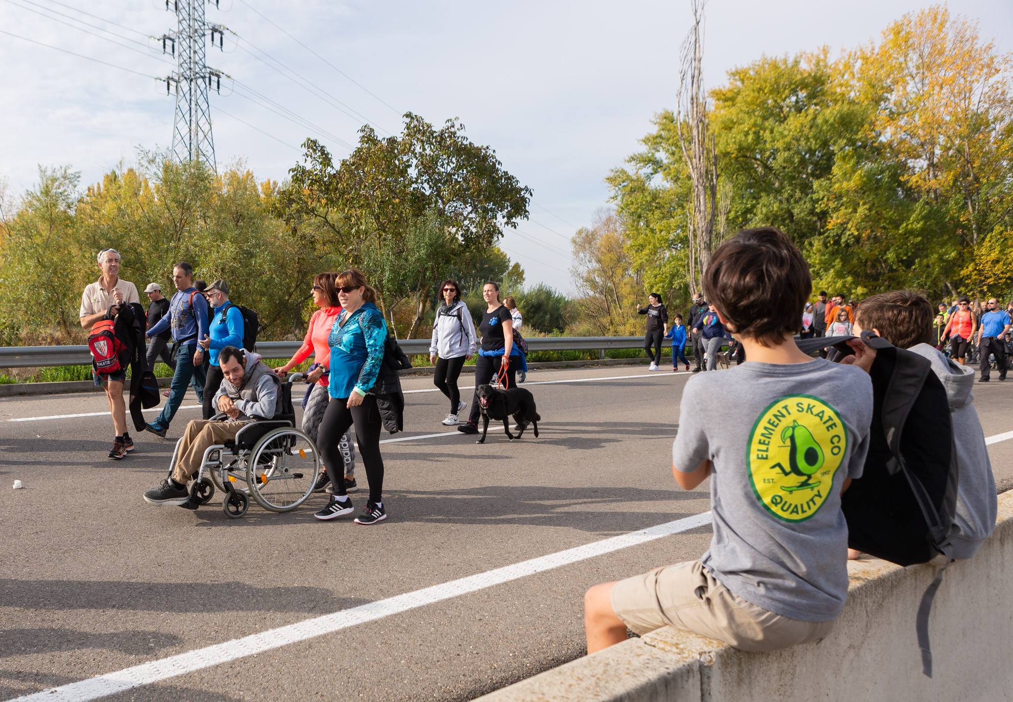 Los marchosos tienen que completar un recorrido llano de 19 kilómetros, desde la capital riojana hacia Villamediana de Iregua, Alberite y Lardero