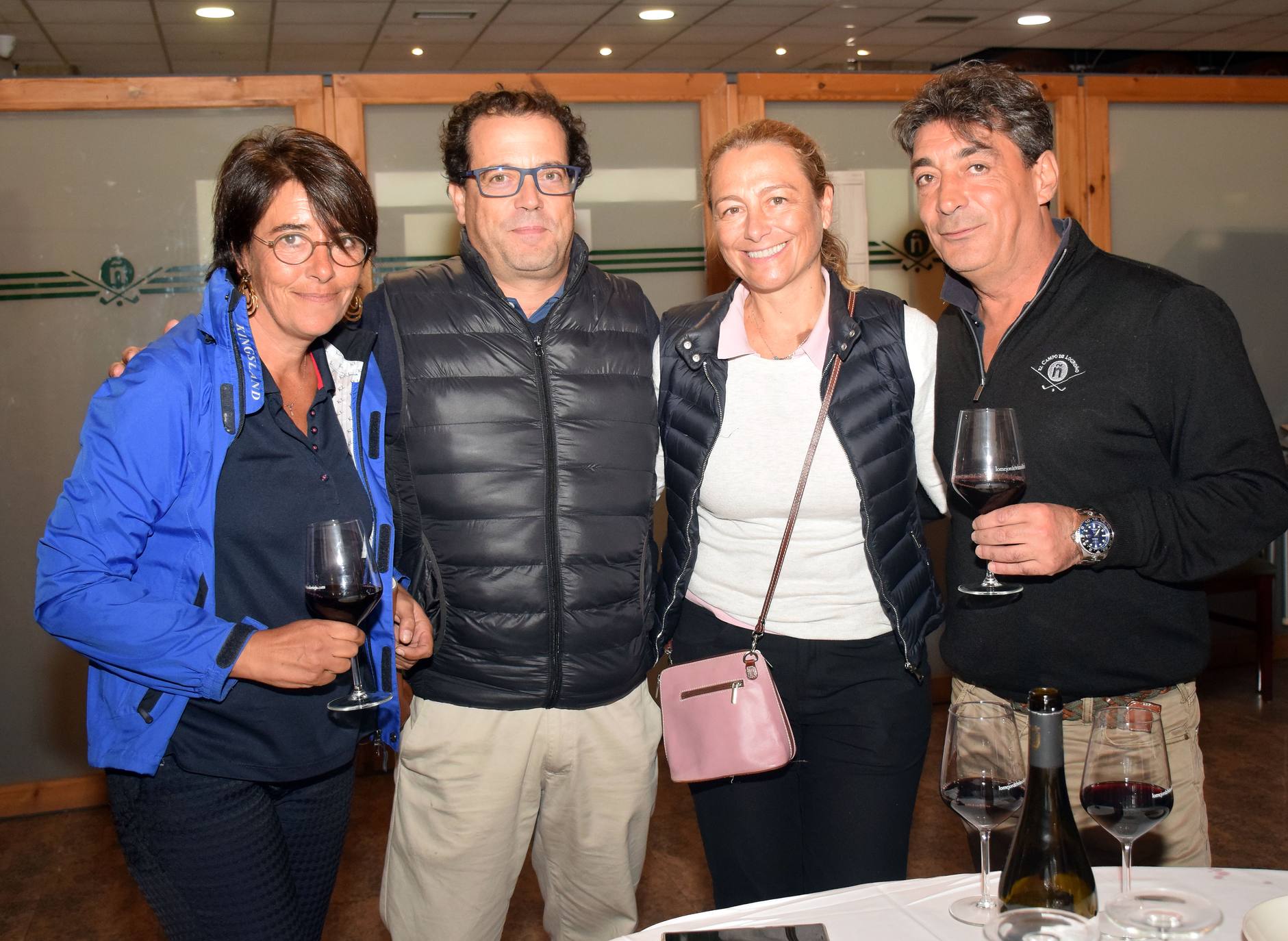 Los jugadores disfrutaron de la cata de dos vinos de Bodegas Carlos Moro antes de la entrega de premios.