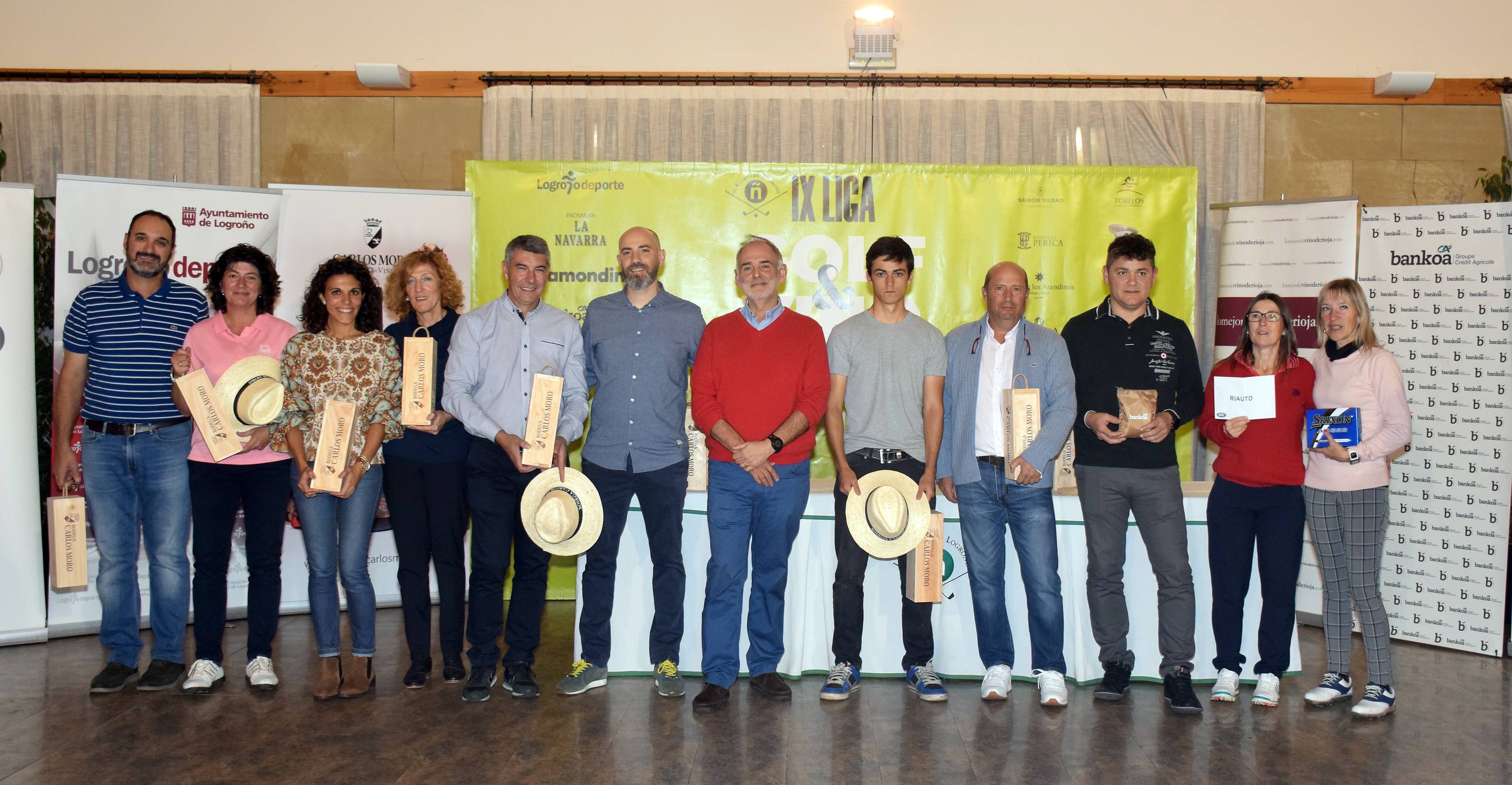 Entrega de premios del Torneo Carlos Moro, de la Liga de Golf y Vino.