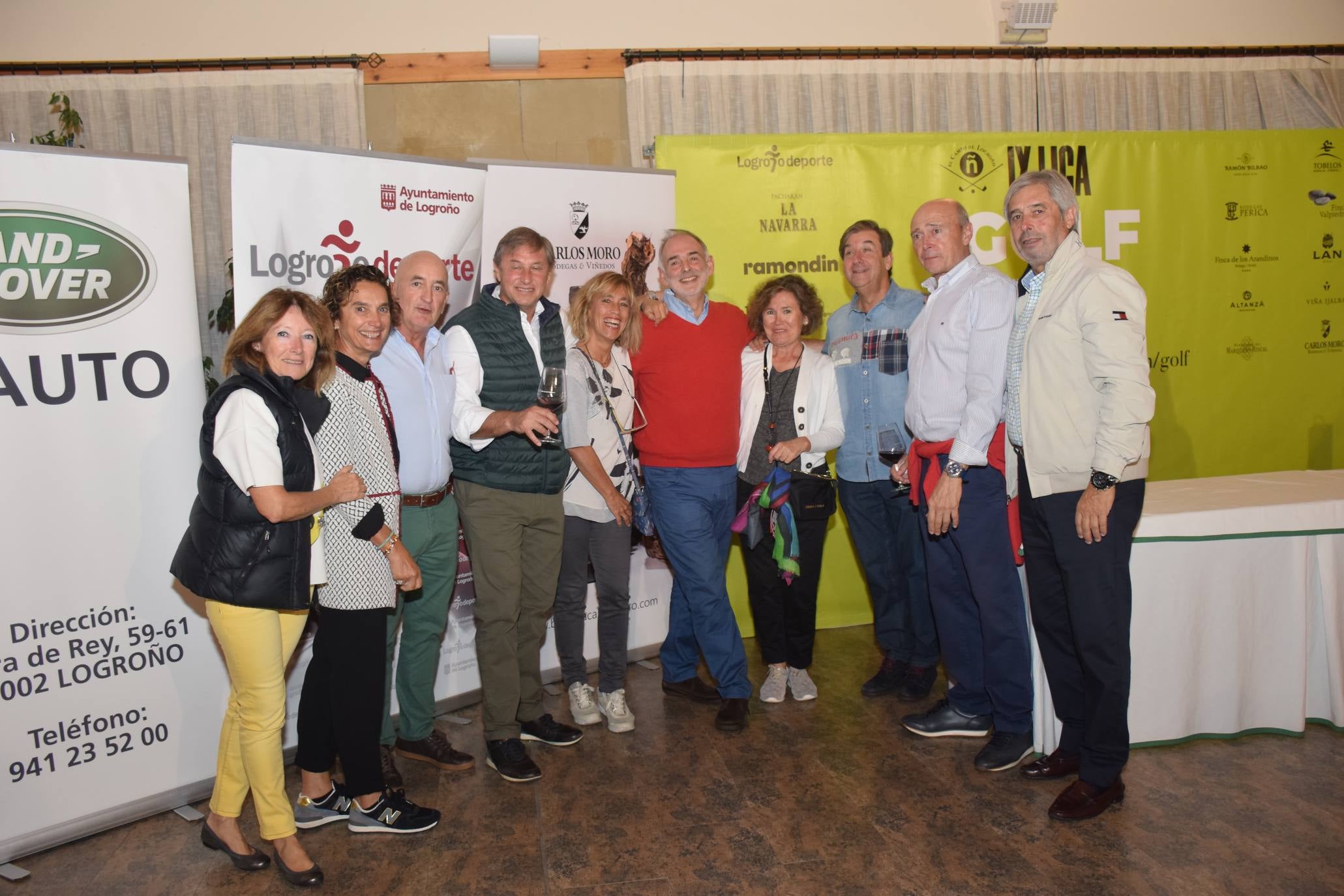 Entrega de premios del Torneo Carlos Moro, de la Liga de Golf y Vino.