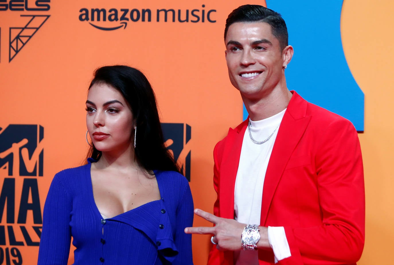 Cristiano Ronaldo y Georgina Rodríguez no quisieron perderse la gala. 