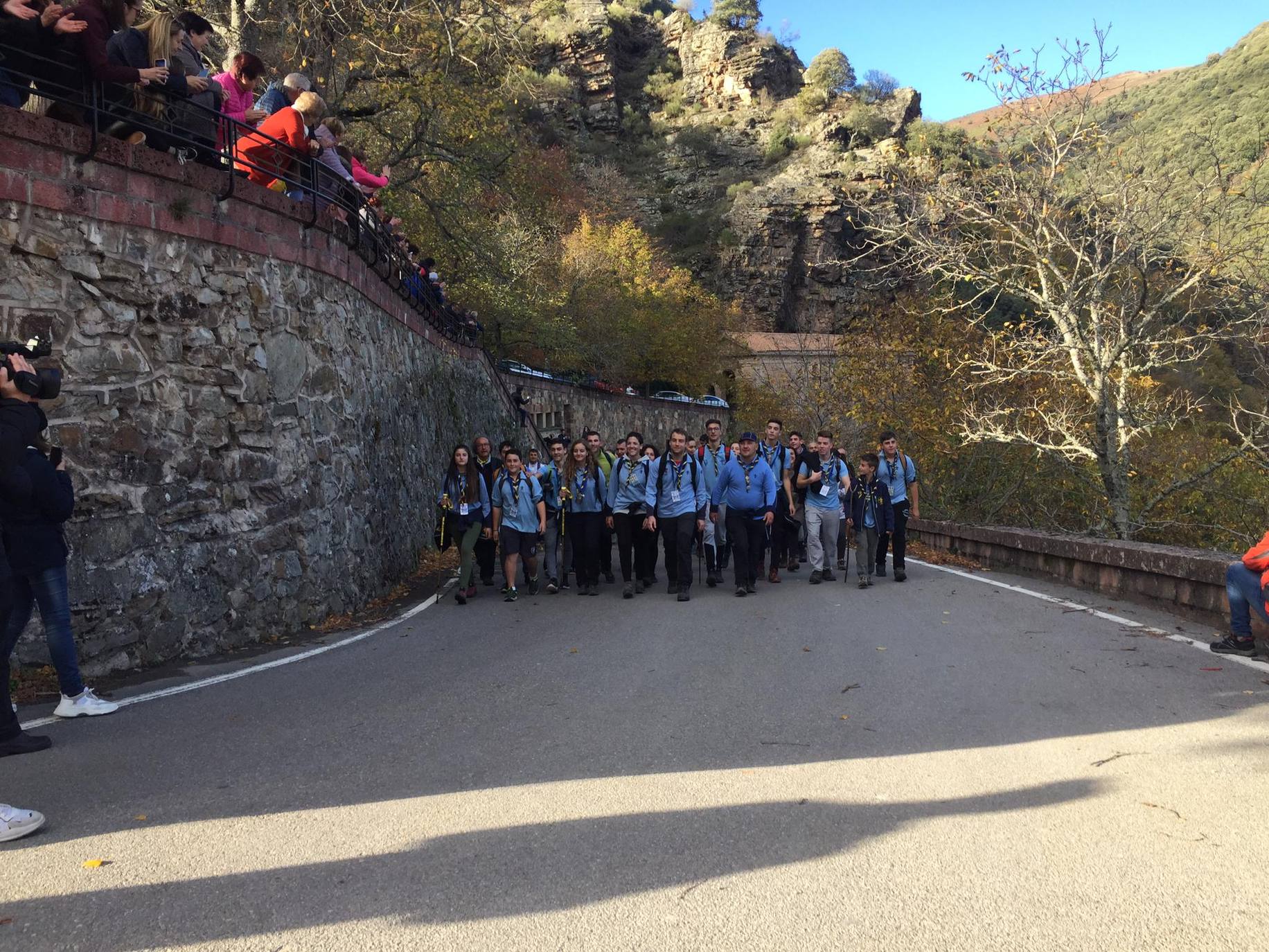 La Valvanerada Scout llega emocionada a su destino