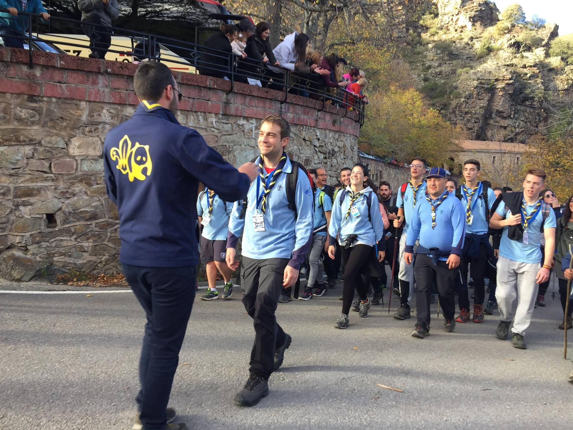 La Valvanerada Scout llega emocionada a su destino