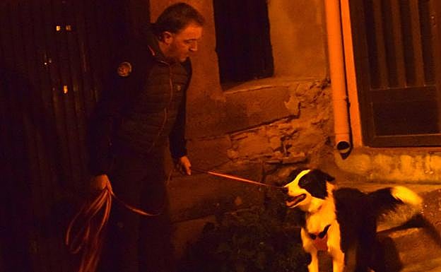 Bizkor, después de encontrar a un 'desaparecido'.