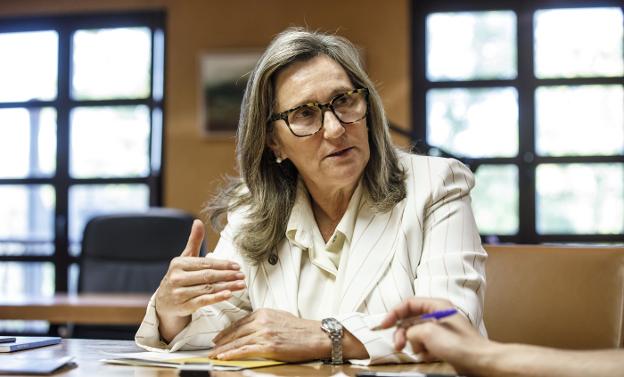 Inmaculada Martínez, durante la entrevista concedida a Diario LA RIOJA