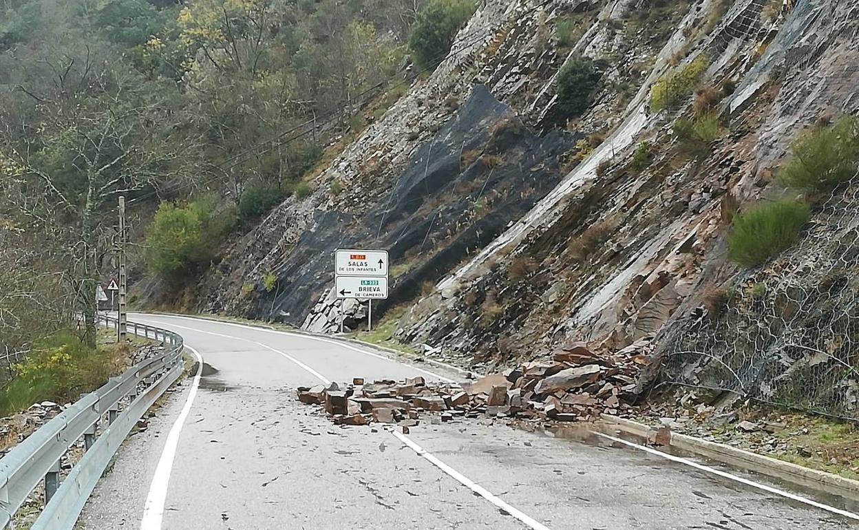 Desprendimiento en la LR-113