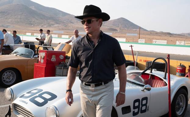 Matt Damon es el piloto y diseñador Carroll Shelby, el primer estadounidense en vencer enLe Mans.