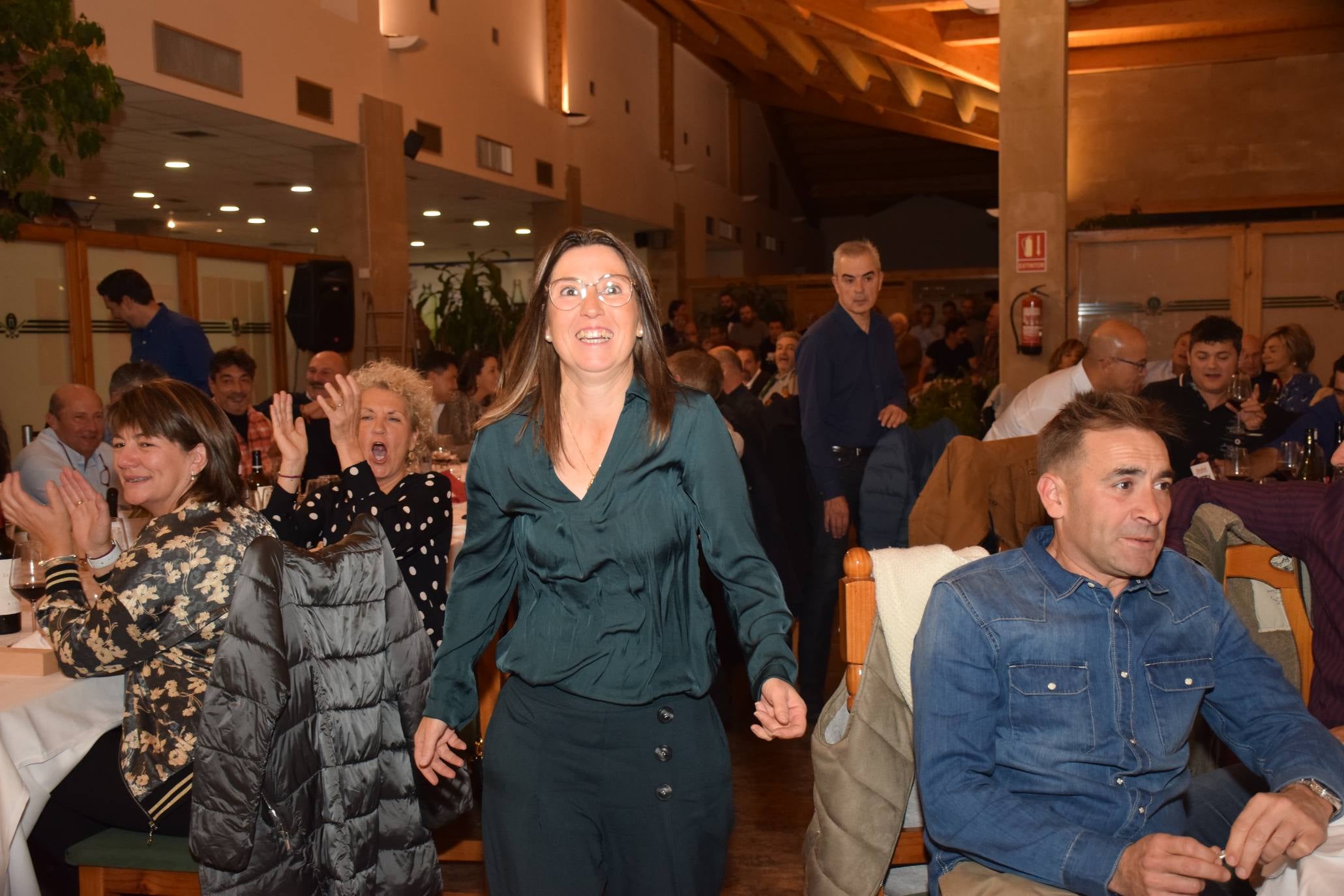 Entrega de premios a los ganadores de la Liga de Golf y Vino. 