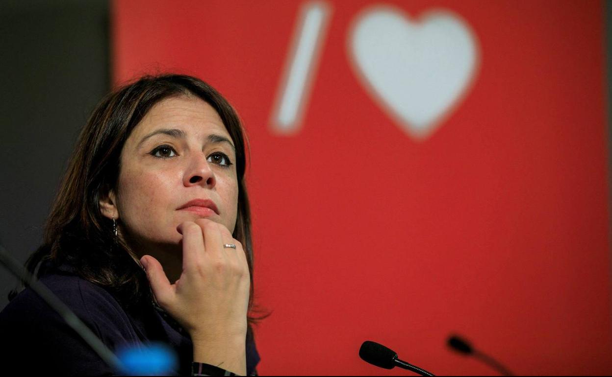 La vicesecretaria general del PSOE, Adriana Lastra. 