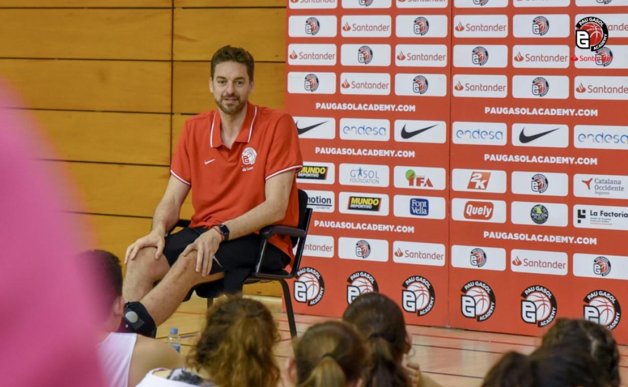 Pau Gasol, durante un acto de su Fundación. 