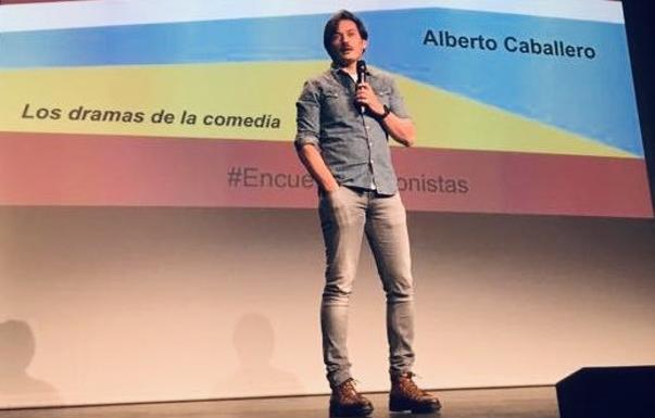 Alberto Caballero, responsable de 'Aquí no hay quien viva' y 'La que se avecina', durante su intervención.