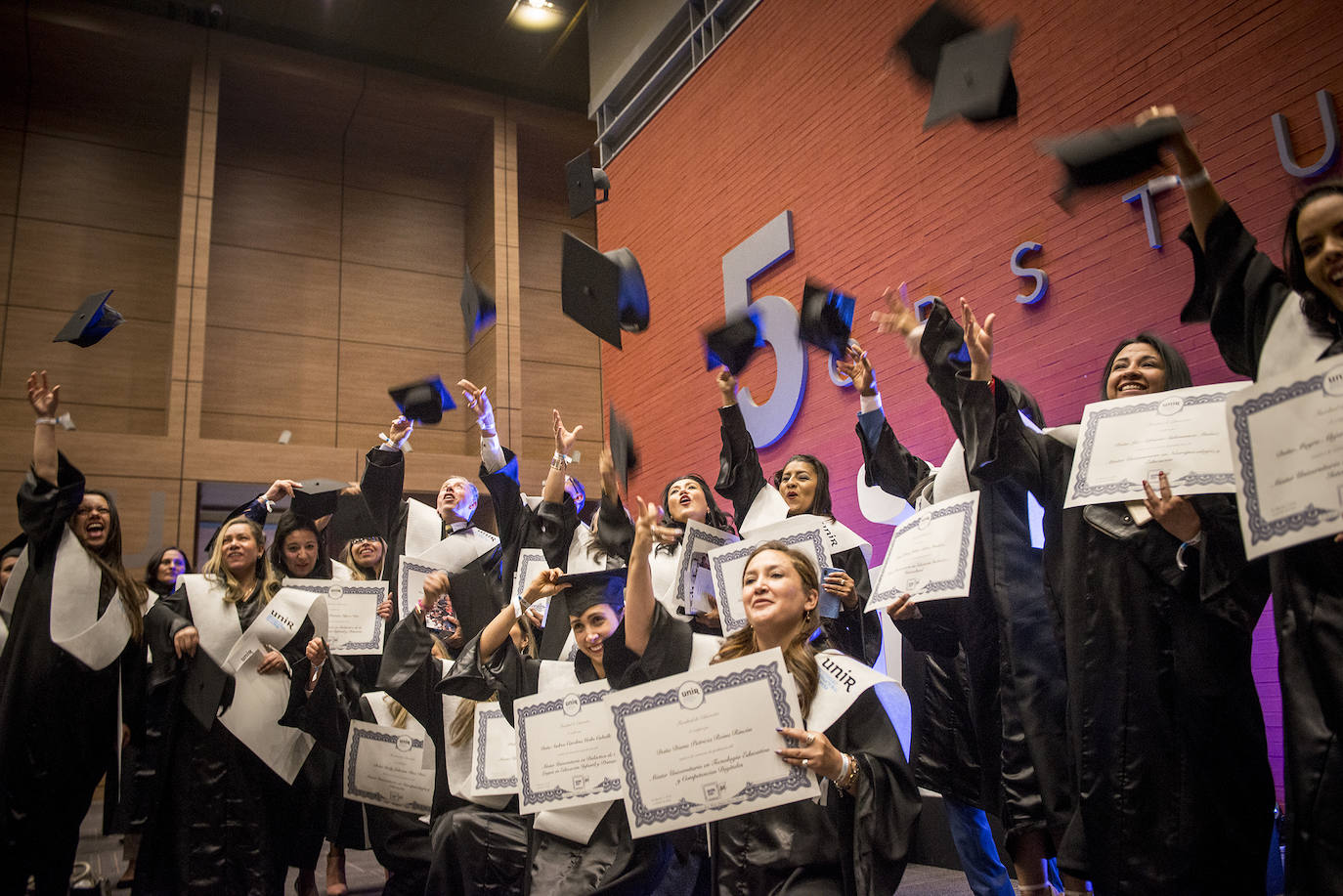 Un momento de la graduación