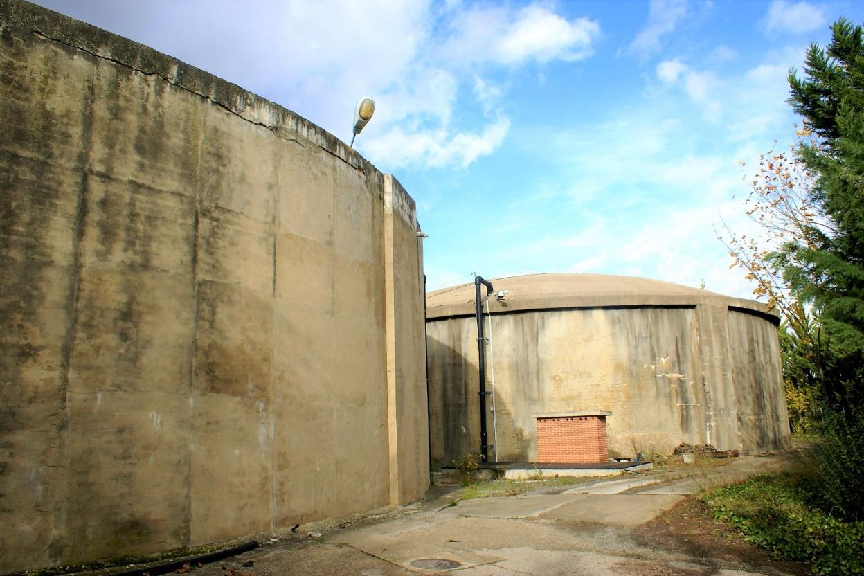 Depósitos de la red de abastecimiento de agua potable.