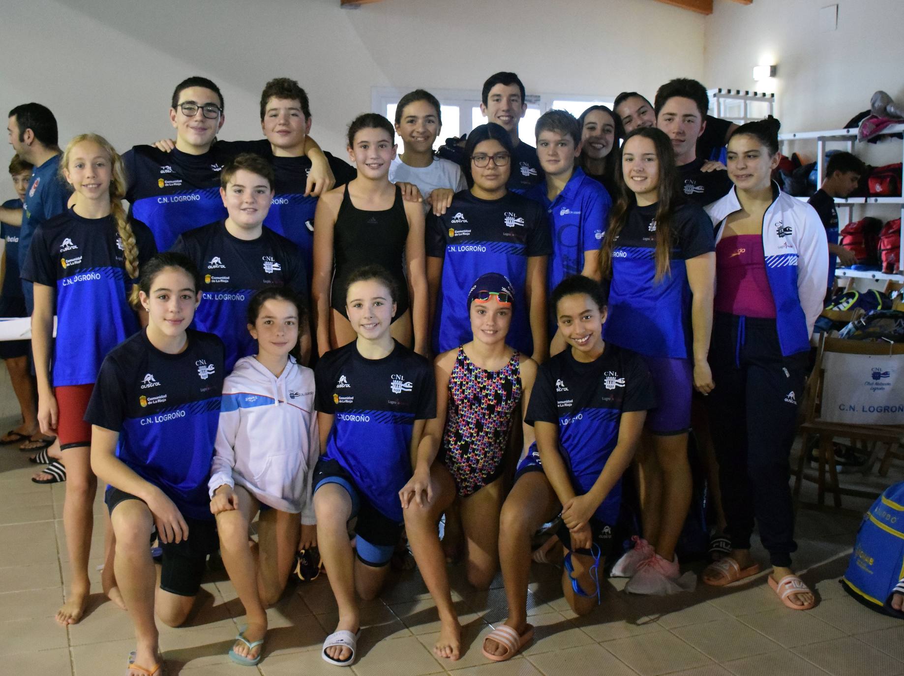 La piscina del Javier Adarraga ha sido escenario de la cita. 