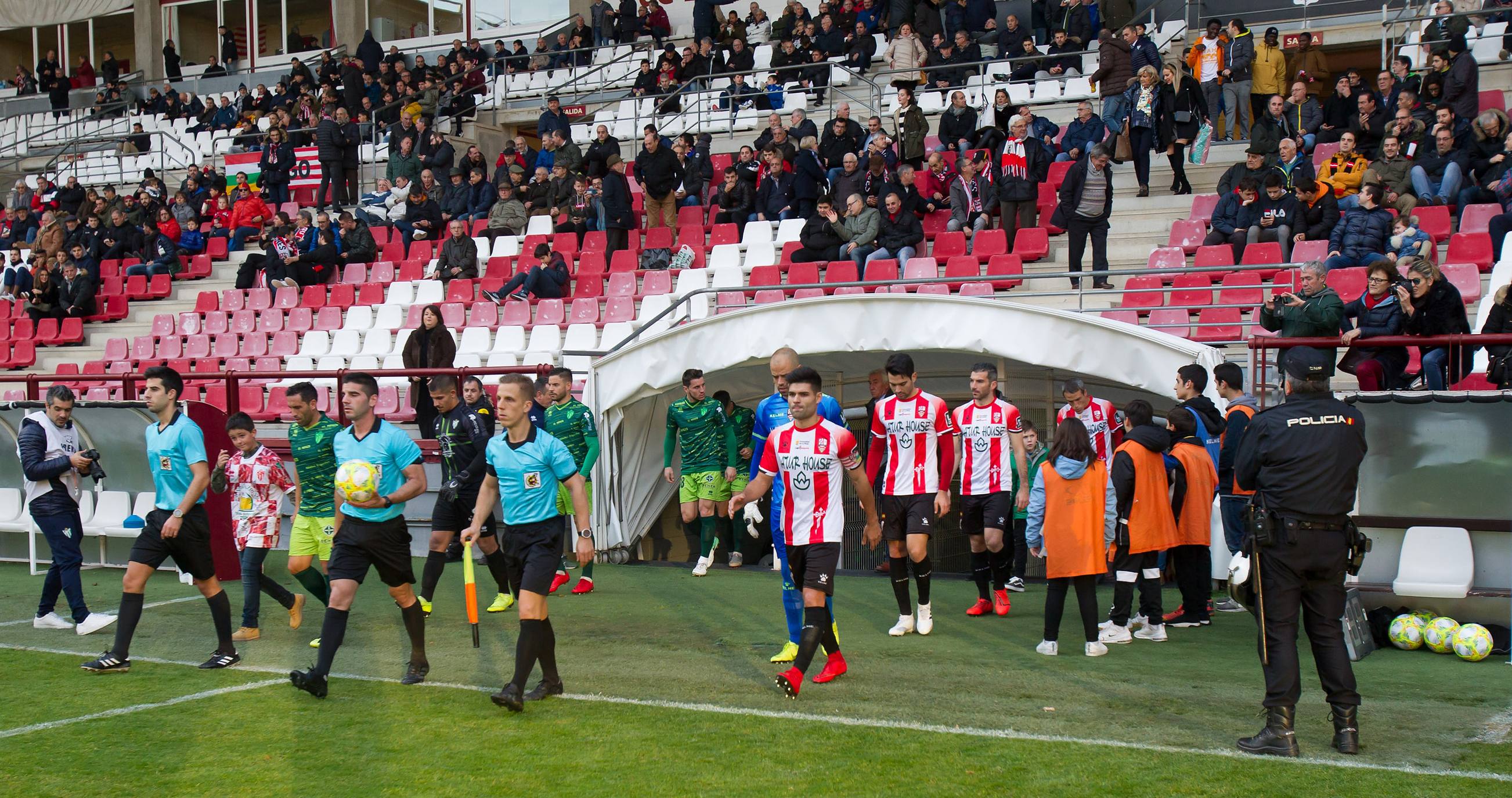 Los blanquirrojos se han impuesto en Las Gaunas con los goles de Olaetxea y Javi Álamo. 