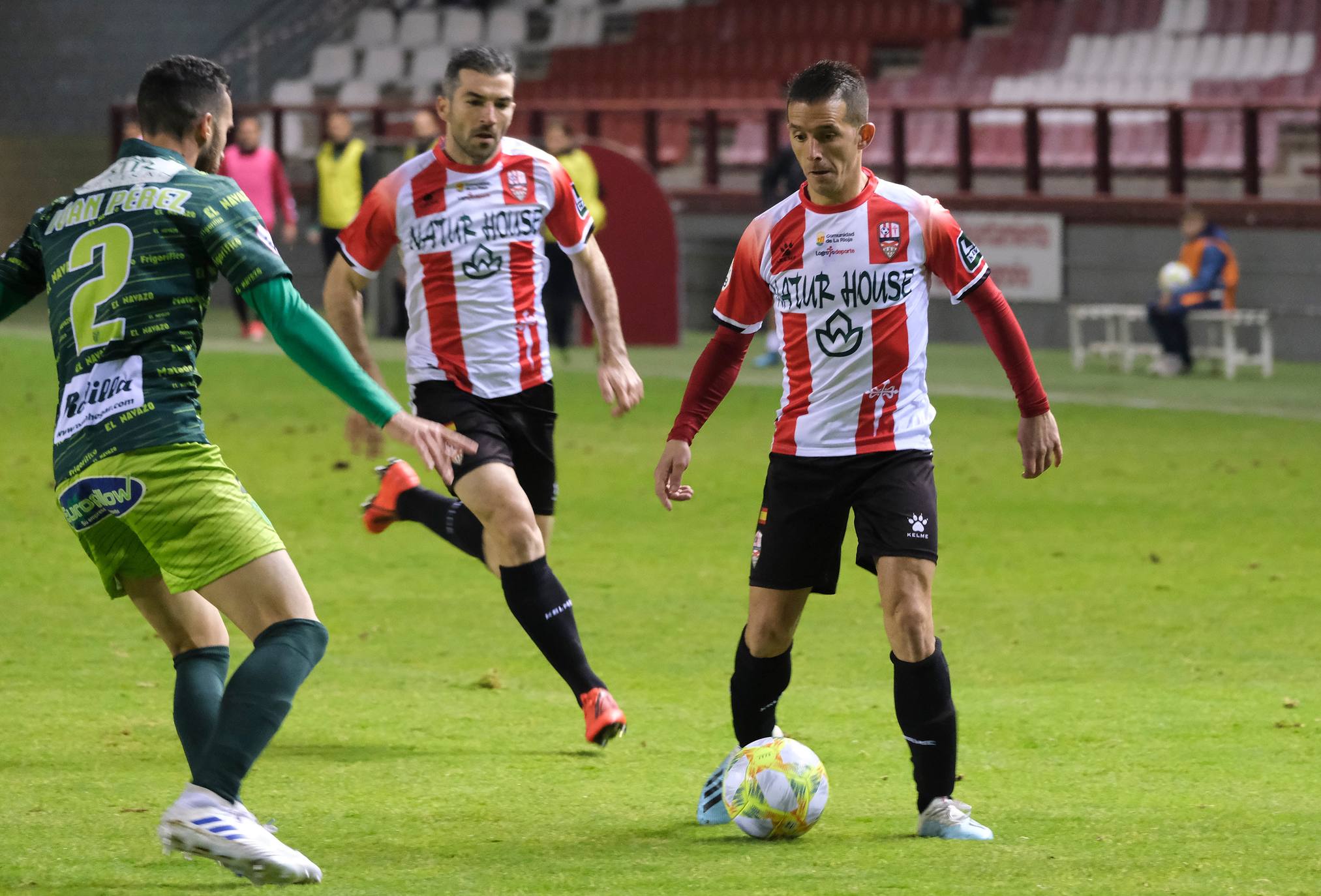 Los blanquirrojos se han impuesto en Las Gaunas con los goles de Olaetxea y Javi Álamo. 