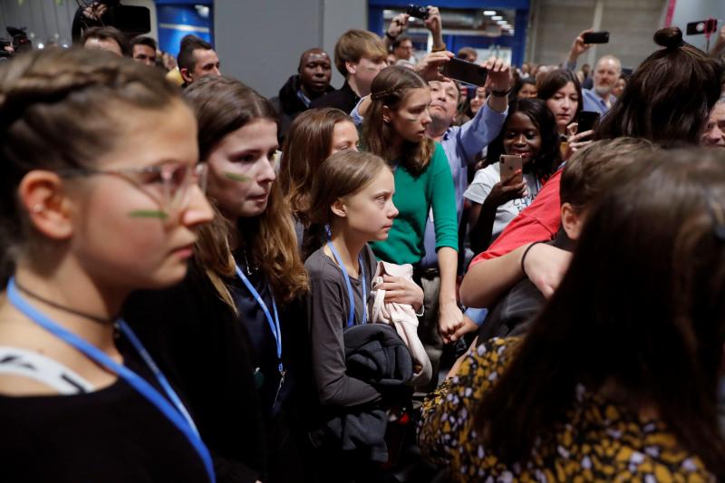 Fotos: Greta Thunberg se une a la sentada por la inacción contra la emergencia climática