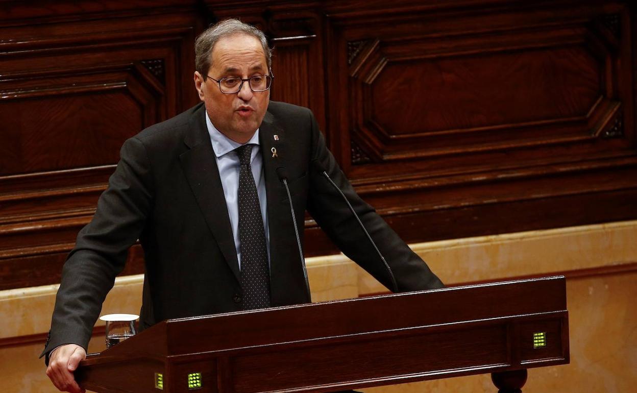 El presidente de la Generalitat Quim Torra. 