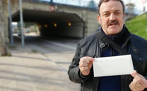 César Vea, durante el vídeo.