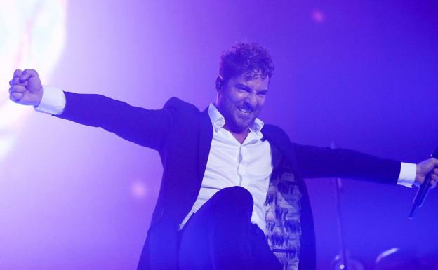 David Bisbal, durante un concierto. 